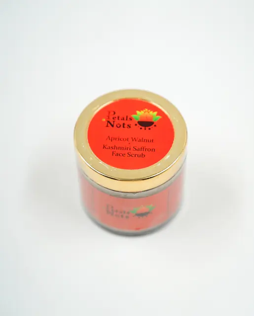 Apricot Walnut Kashmiri Saffron Face Scrub – 100 g